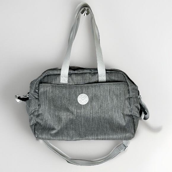 Kipling Popper Baby Diaper Bag Tote Gray - Picture 1 of 7